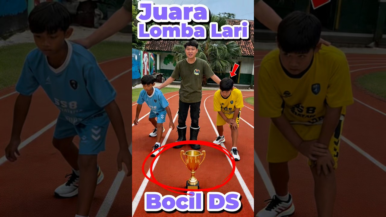Juara lomba lari Bocil DS #anakdesa #minivlog #comedy #lomba #juara #lari