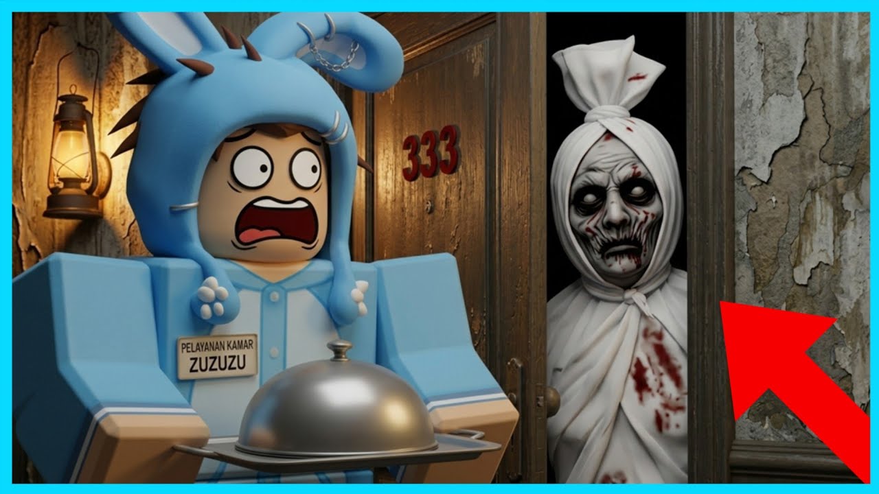 MIPAN & ZUZUZU Bekerja Di Hotel Paling Seram Di Dunia! ROBLOX