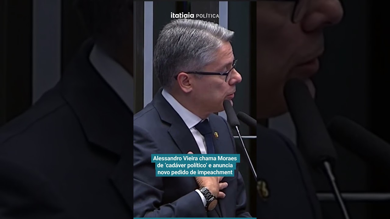 ALESSANDRO VIEIRA CHAMA MORAES DE ‘CADÁVER POLÍTICO’ E ANUNCIA NOVO PEDIDO DE IMPEACHMENT