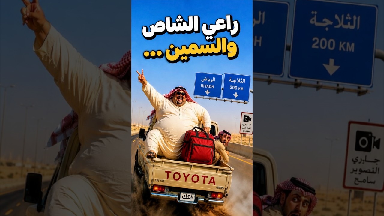 😂 راعي الشاص في ورطة! السمين كان راكبًا على الحقيبة… ثم نزل فوق الشاص! 💥