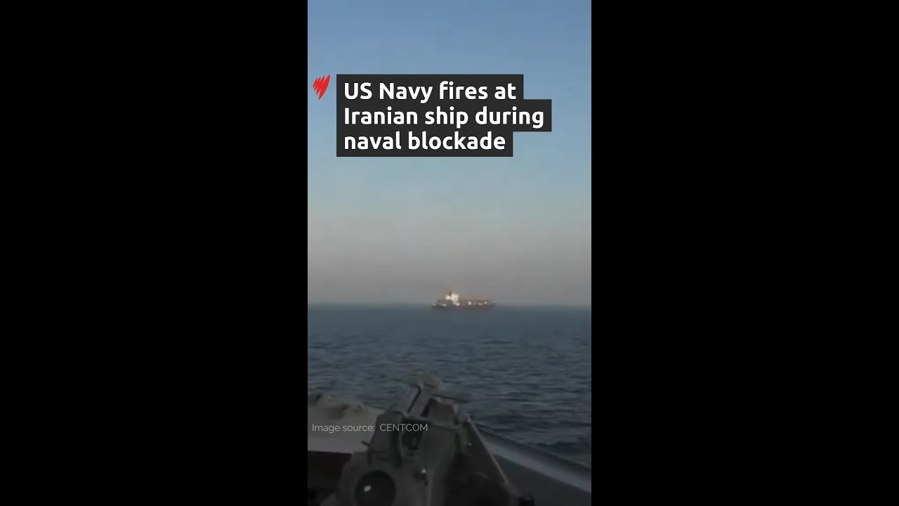 US Navy seizes and fires at Iranian ship during naval blockade