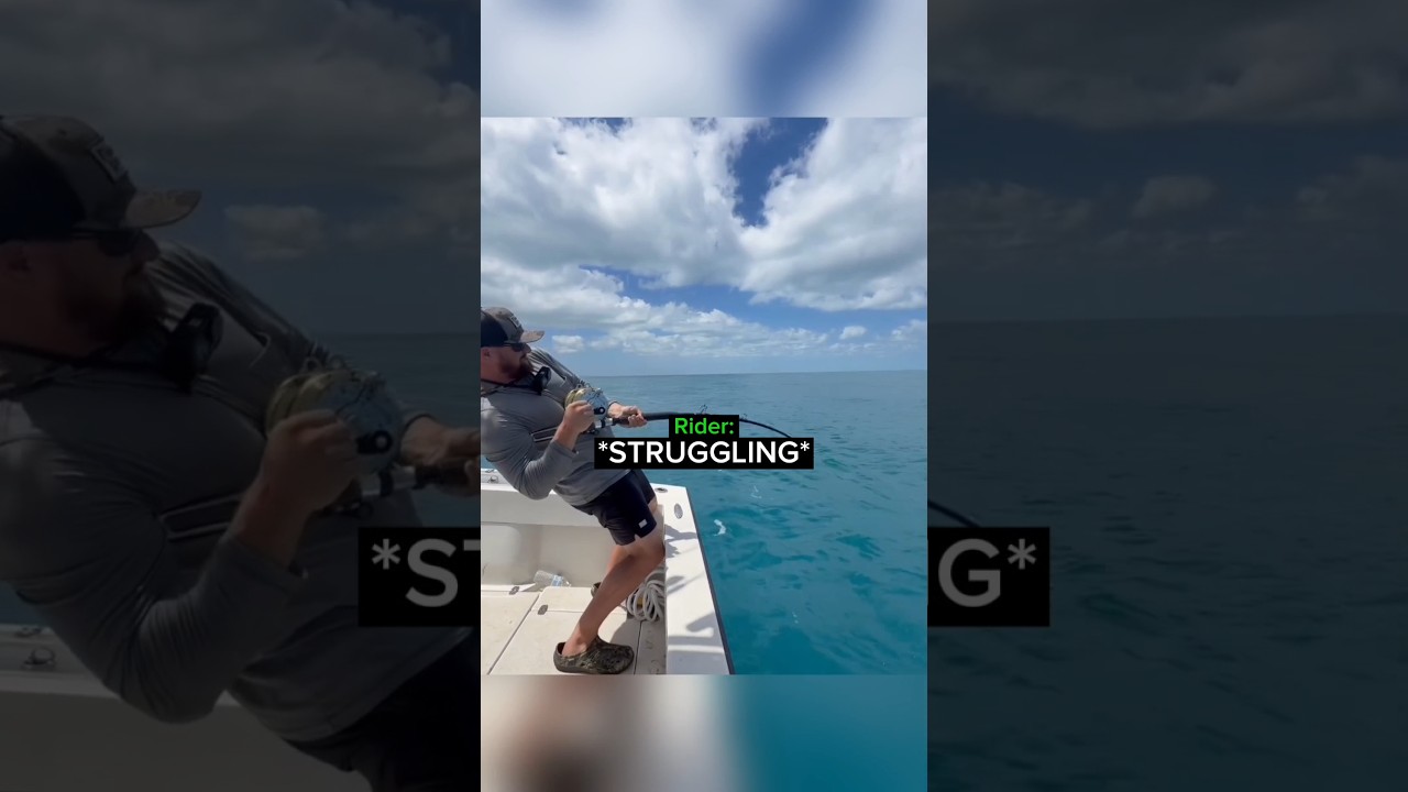 Biker Tries Fishing for the First Time..