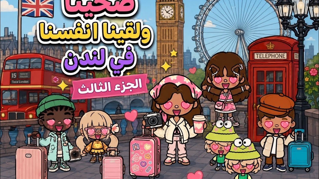 عائله توكا بوكا 🌷 حلقه (١١٤ ) صحينا ولقينا انفسنا مسافرين لندن 🇬🇧😱جزء3️⃣ تتوقعون مين شفنا😱
