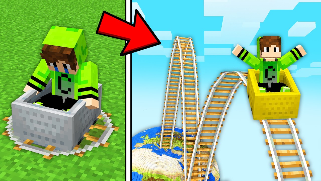 EvoluÍ MONTANHA RUSSA de POBRE até MONTANHA RUSSA DE RICO!