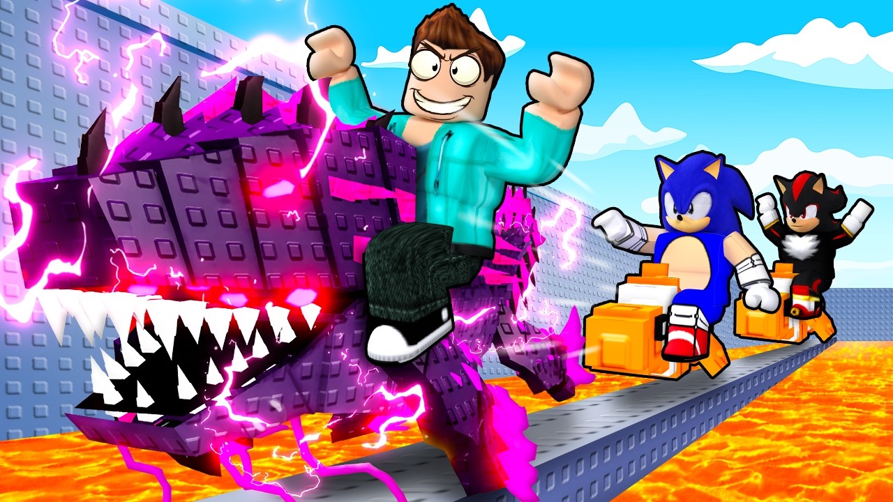 I PRETENDED TO BE A NOOB THEN USED OP SEA MONSTER IN ROBLOX !!