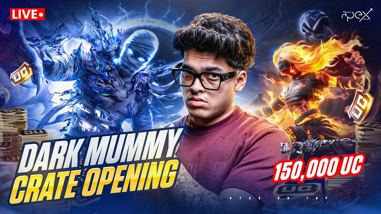 1,50,000 UC DARK MUMMY SET OPENING | JONATHAN IS BACK🖤 | BGMI!