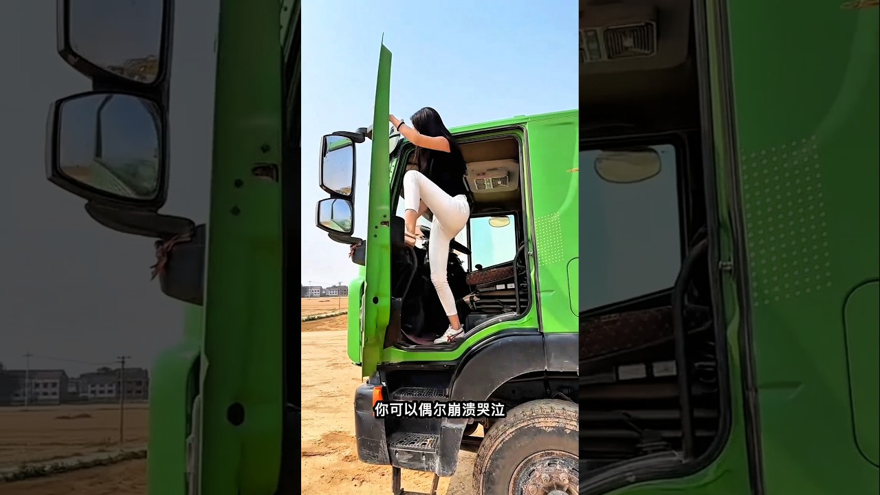 Por que a mamãe de repente começou a subir em cima do caminhão? 😱🚛