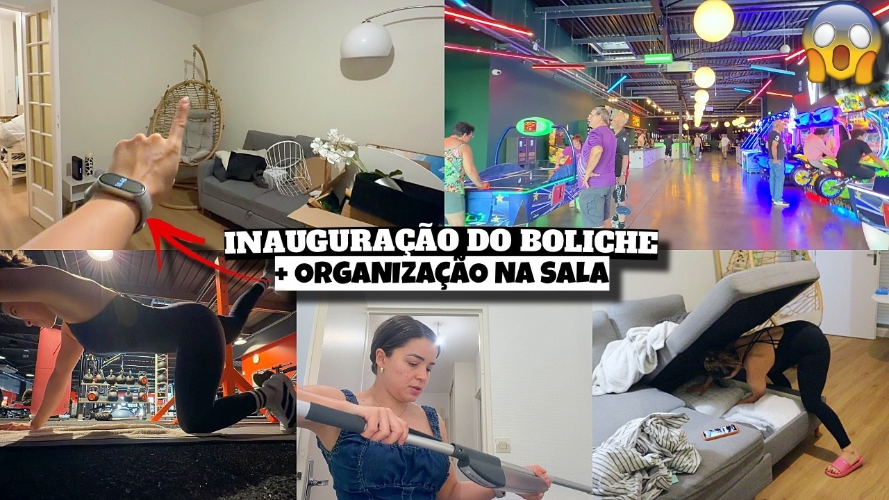 ORGANIZANDO A SALA, DE VOLTA PRA ACADEMIA, INAUGURAÇÃO DO BOLICHE NA CIDADE  e mais ❤️ - Bruna Paula