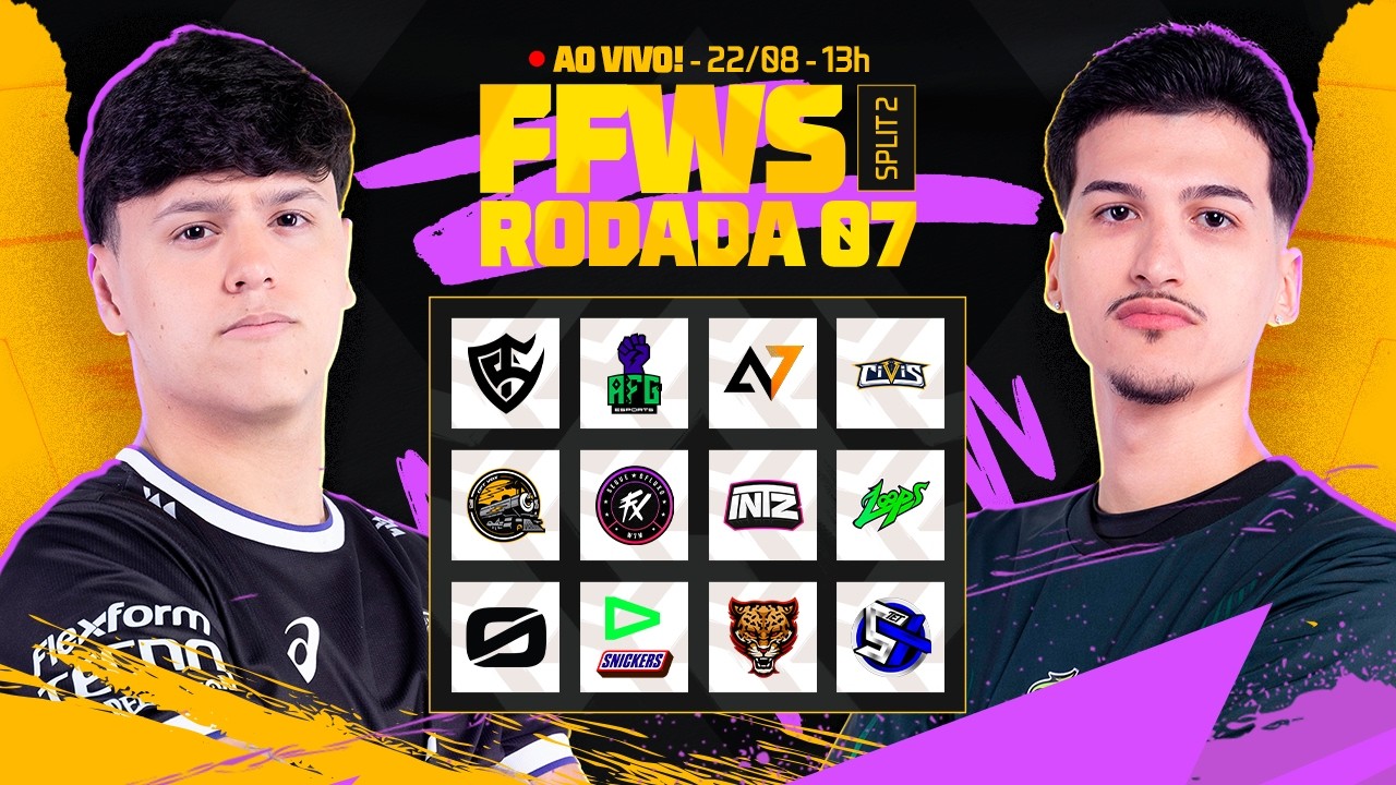 🔴 FREE FIRE AO VIVO: FFWS BRASIL SPLIT 2 | RODADA 7