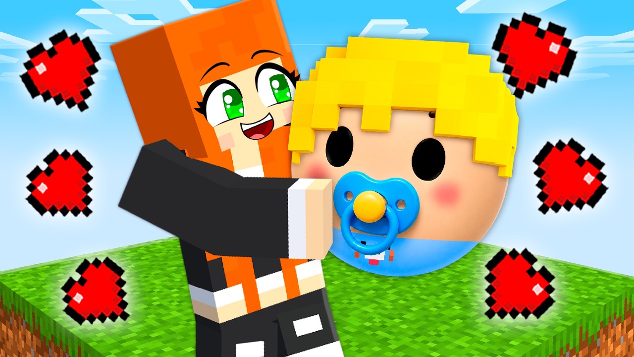 FINGI ser um BEBÊ VERITY em um chunk no minecraft