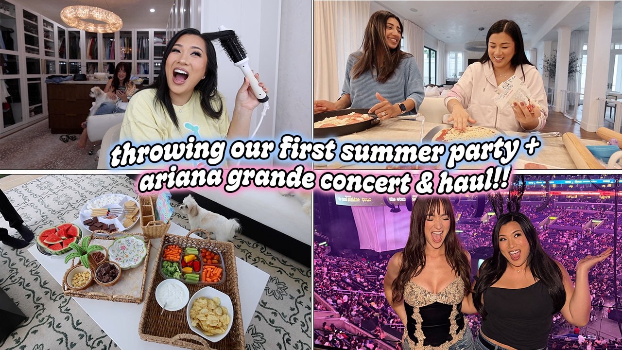 THROWING OUR FIRST PARTY!! Ariana Grande Concert Experience!!