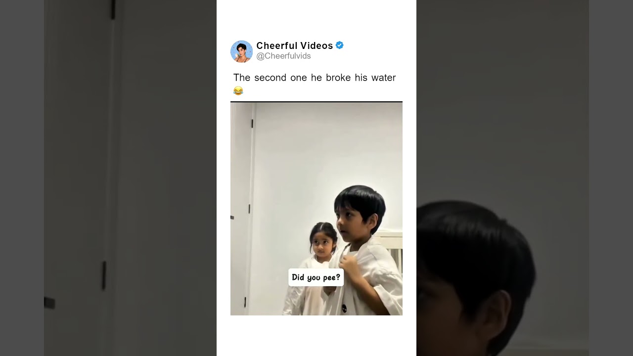 The second one he broke his water 😂 - Published by Videos that make your day better 