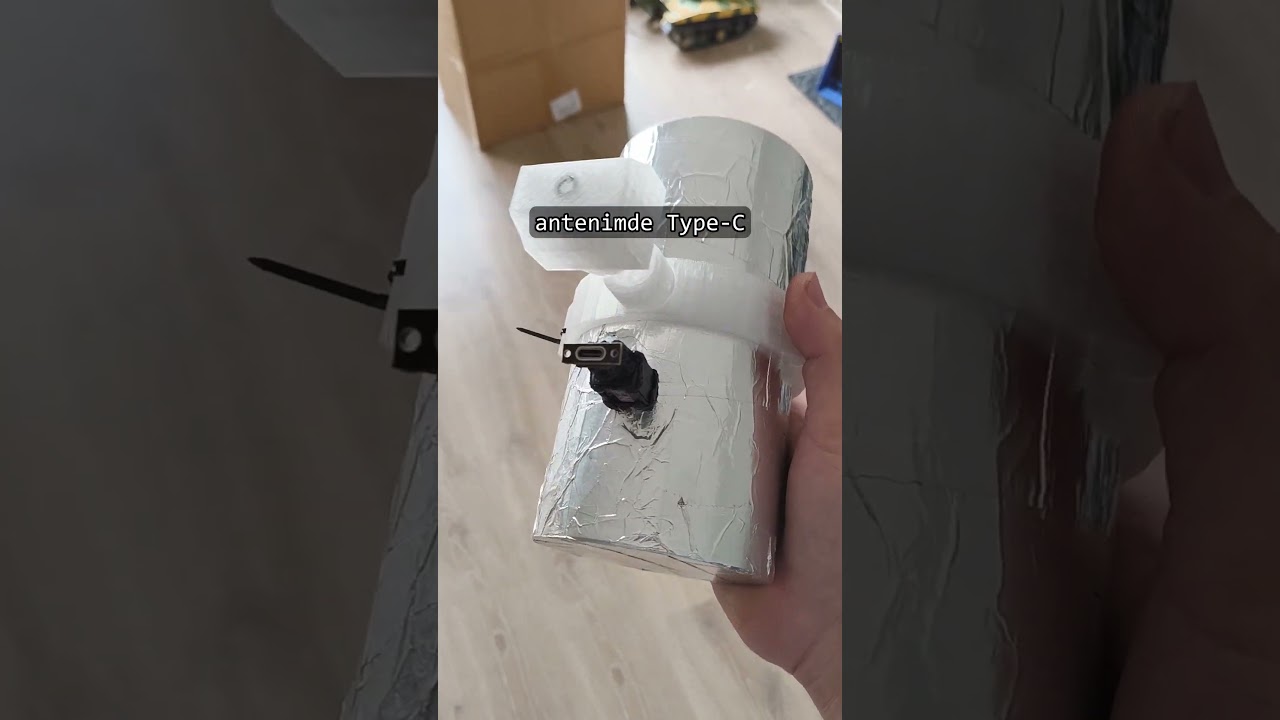 İnternete para vermeyen adam. Korkunç Wi-fi Anteni.