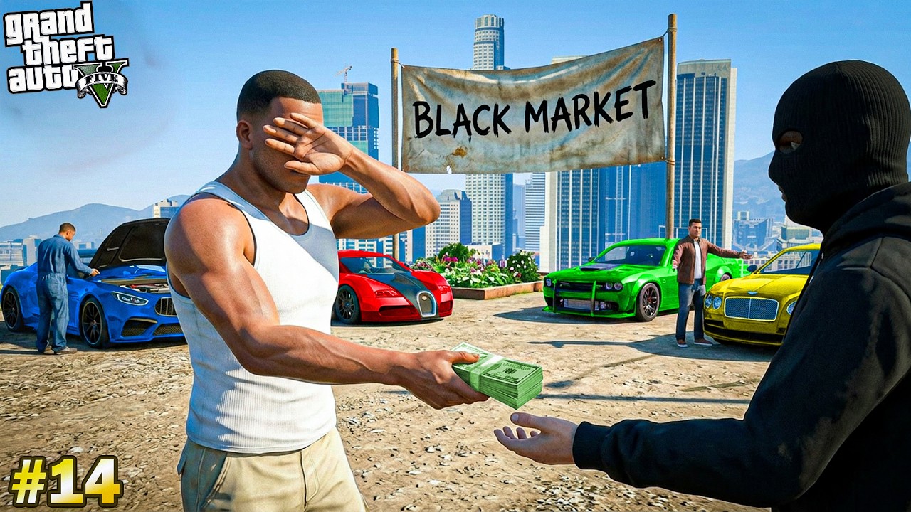 Franklin Purchasing Cars From Black Market For His Showroom In GTA 5!