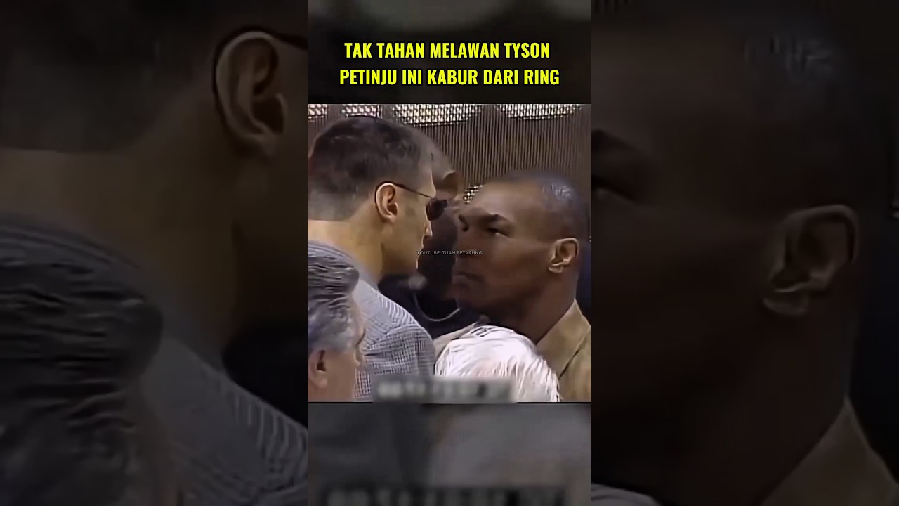 tak tahan melawan Tyson!! petinju ini kabur dari ring#boxing #tinju #mma #ufc #shorts