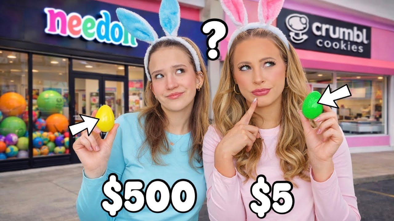LETTING MYSTERY EASTER EGGS DECIDE WHERE WE SHOP & HOW MUCH WE SPEND 🤔🥚🌈 #shopping #mystery #easter
