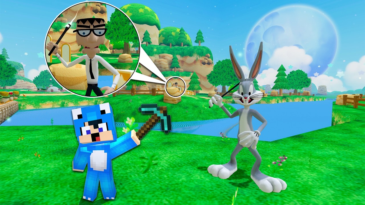 ديفور و باغز باني و ميكي ماوس ذهبنا الى عالم الاحلام 🌜😱