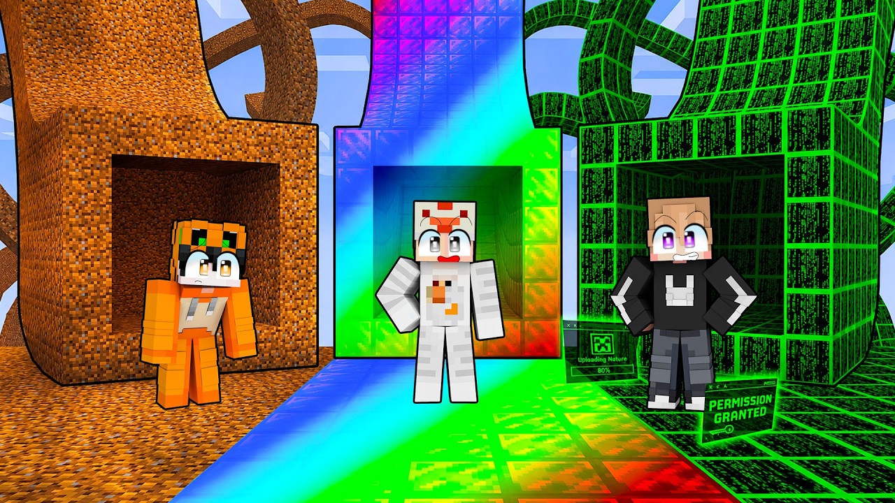 KITA BATTLE TEROWONGAN MISKIN VS RAINBOW VS HACKER DI MINECRAFT!!