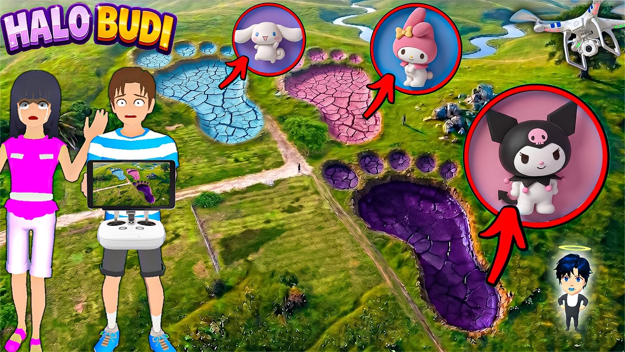 Yuta Mio Panik! Drone Menangkap SANRIO KUROMI, MY MELODY RAKSASA Mengerikan Di Kota Sakura 😱