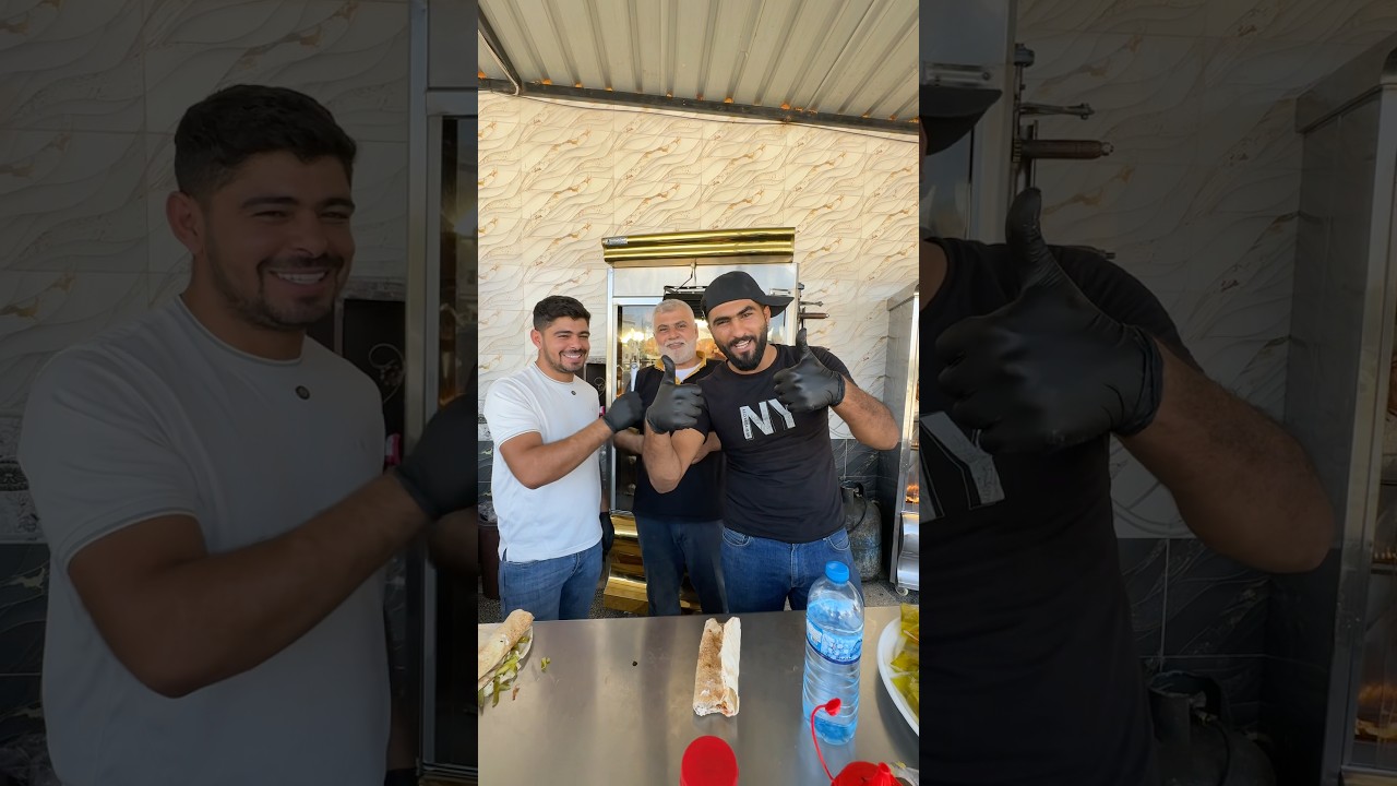 صرت معلم شاورما ليوم كامل 😂 ‏شوف النتيجة 😳￼)نزار الحموي #shorts ￼