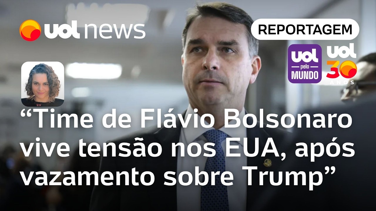 Time de Flávio Bolsonaro vive tensão nos EUA, após vazamento de agenda com Trump | Mariana Sanches