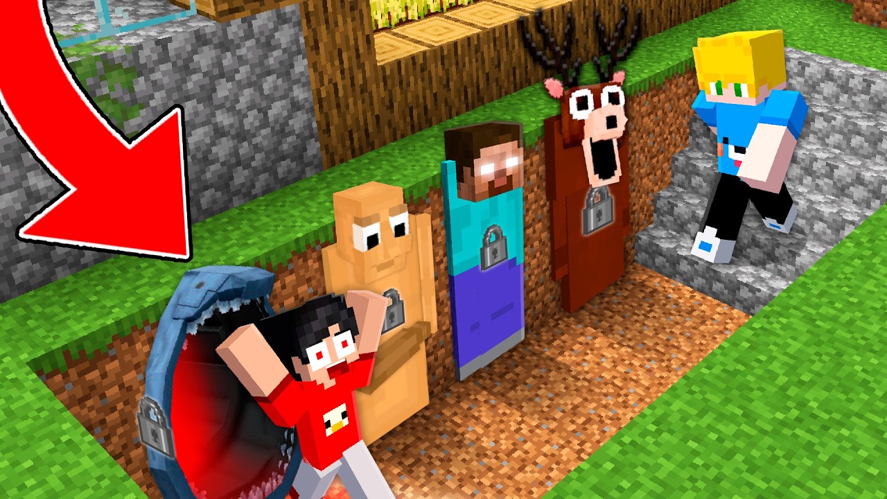 Encontrei a PORTA SECRETA dos Monstros Famosos no Minecraft!