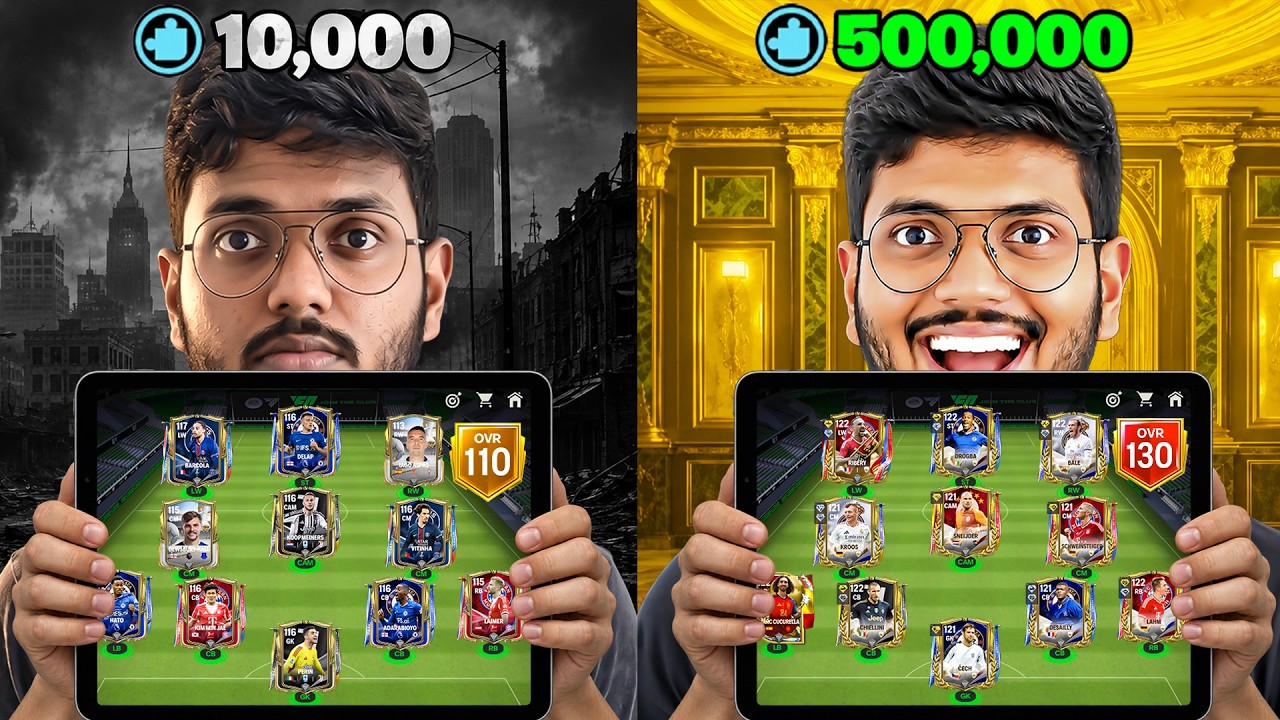 10,000 Shards vs 500,000 Shards Squad in FC MOBILE!