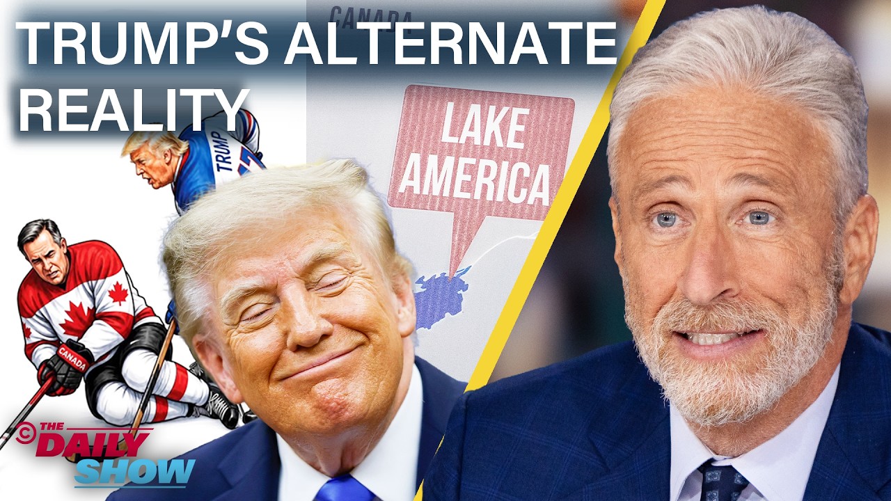 Jon on Trump's Meme Assault on Canada & the Alternate Reality He's Constructed | The Daily Show