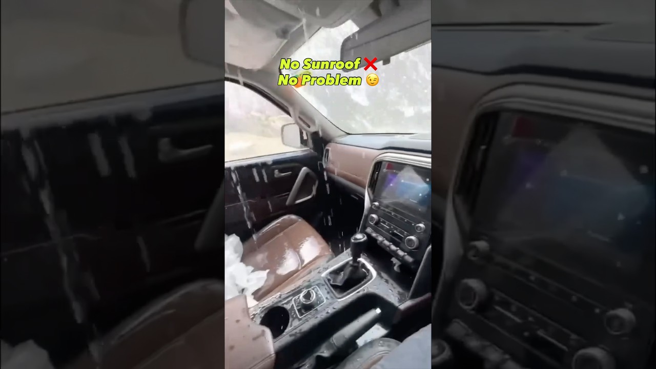 Toyota Fortuner Sunroof Test Under Waterfall 🚿💦 LEGENDER Pass or Fail? ❌ #arunpanwar #automobile