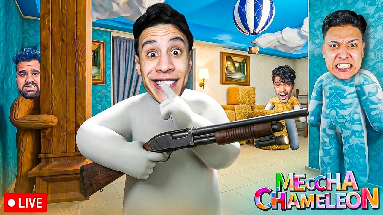 عصابة لعبة الغميضة بالألوان! مع أصلانو والمتابعين ولو اكتشفوني أخسر 🦎😂