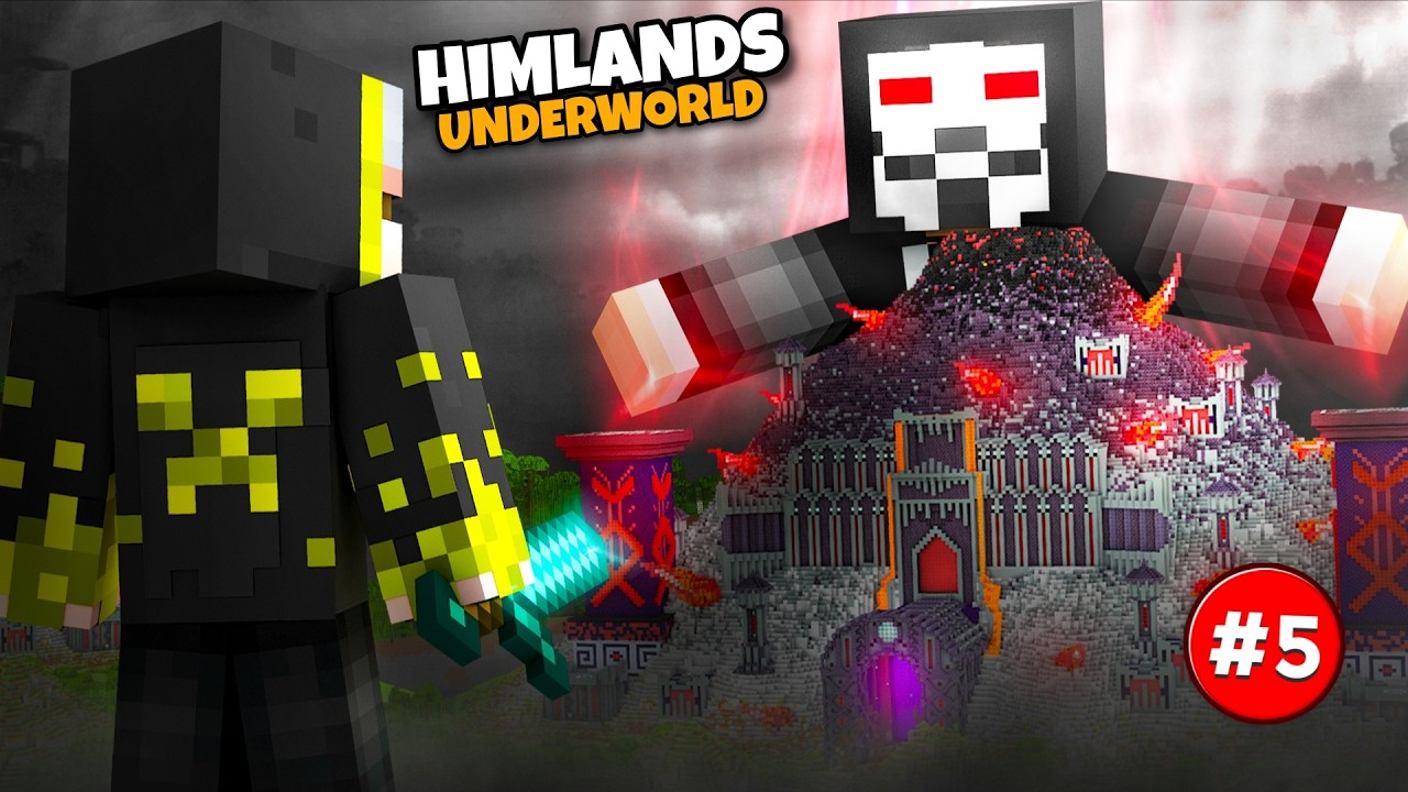 I Explored The Underworld Society in Himlands SMP in Minecraft