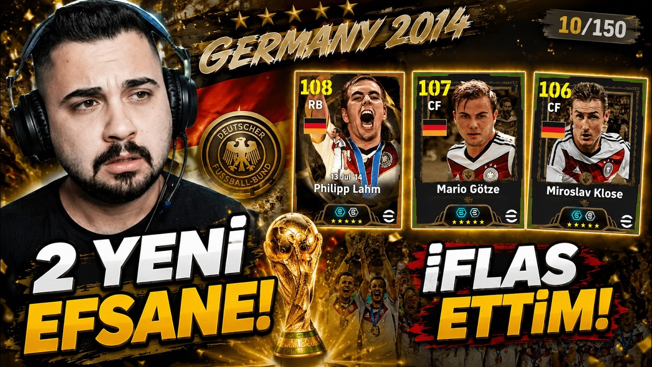 İflas Ettim! 2 Yeni EFSANE! 🔥🔥 108 Lahm, 107 Götze ve Klose Top Açılımı + Deneme! eFootball Mobile