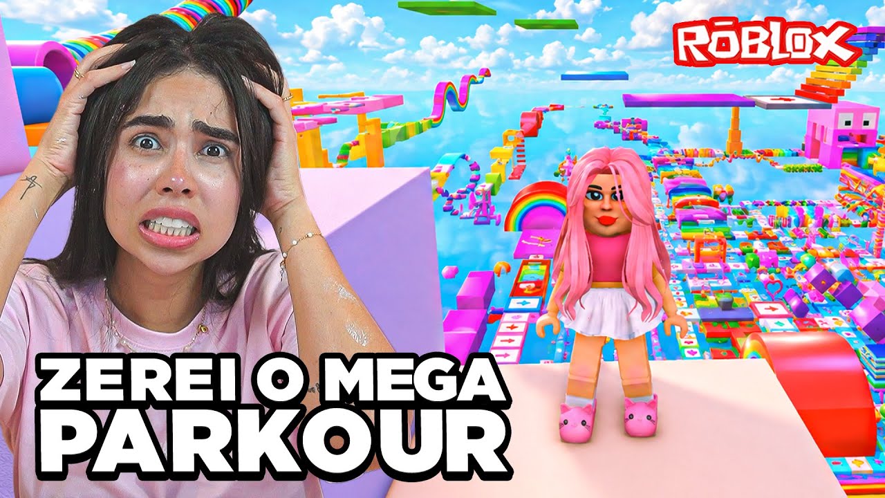 COMPLETEI O DESAFIO NO MAIOR PARKOUR DO ROBLOX