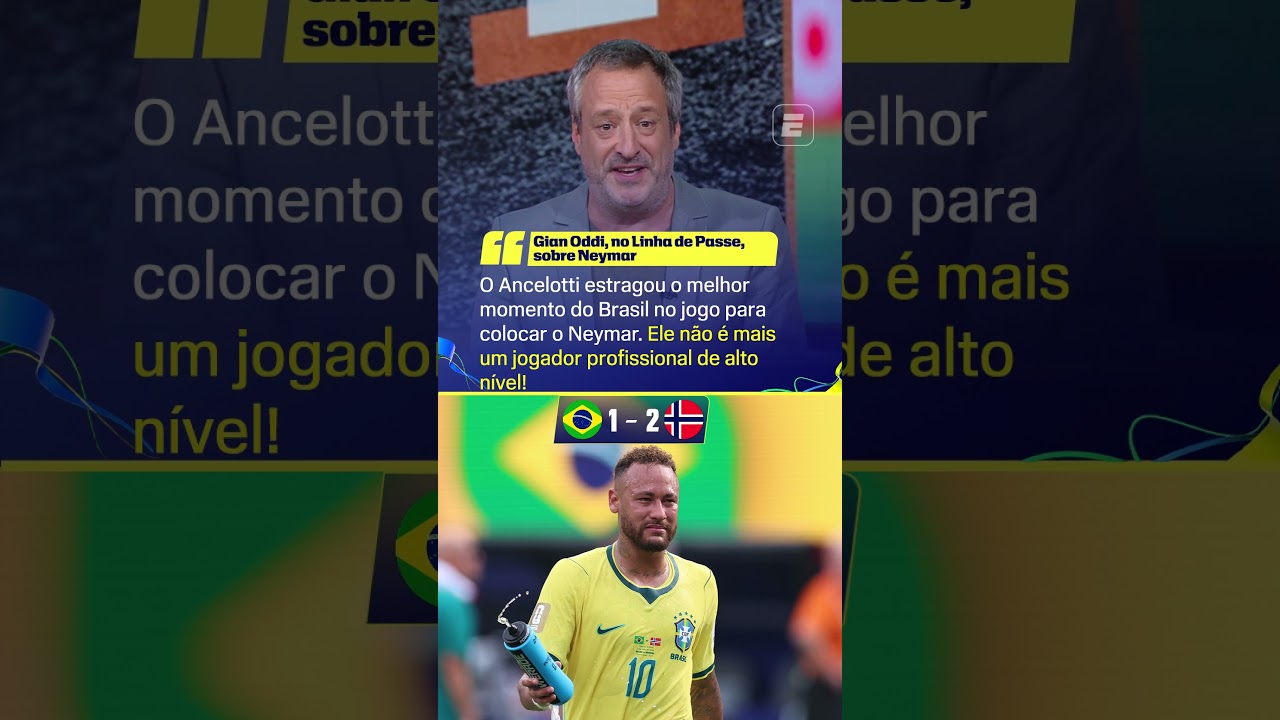 'ANCELOTTI ESTRAGOU O MELHOR DO JOGO PARA COLOCAR O NEYMAR' #shorts