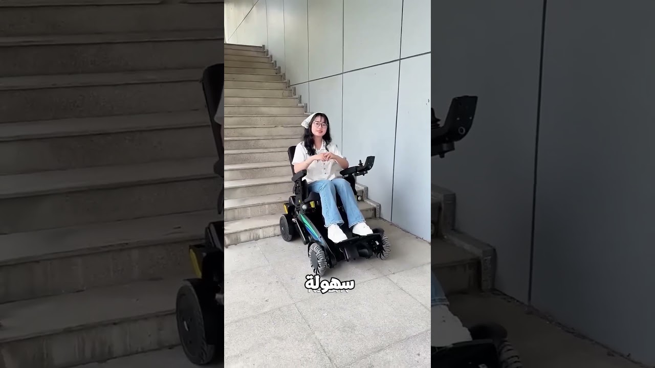 دراجة كهربائية تتحدى السلالم!😱❤️