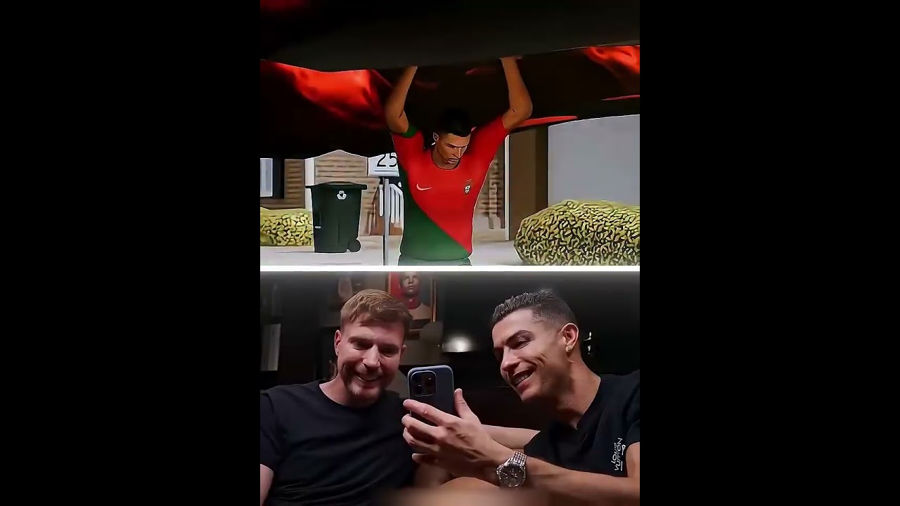 Mr Beast React to Ronaldo ! animation🥶💀 #ronaldo #cr7 #cristianoronaldo #mrbeast #siuuuuu