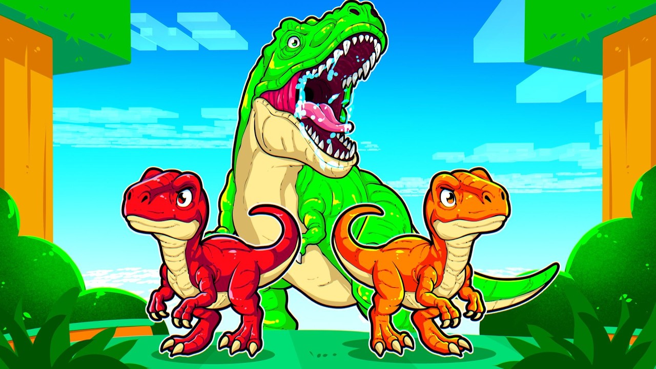 GUERRA DOS DINOSSAUROS NO MINECRAFT! ⚔️🦖