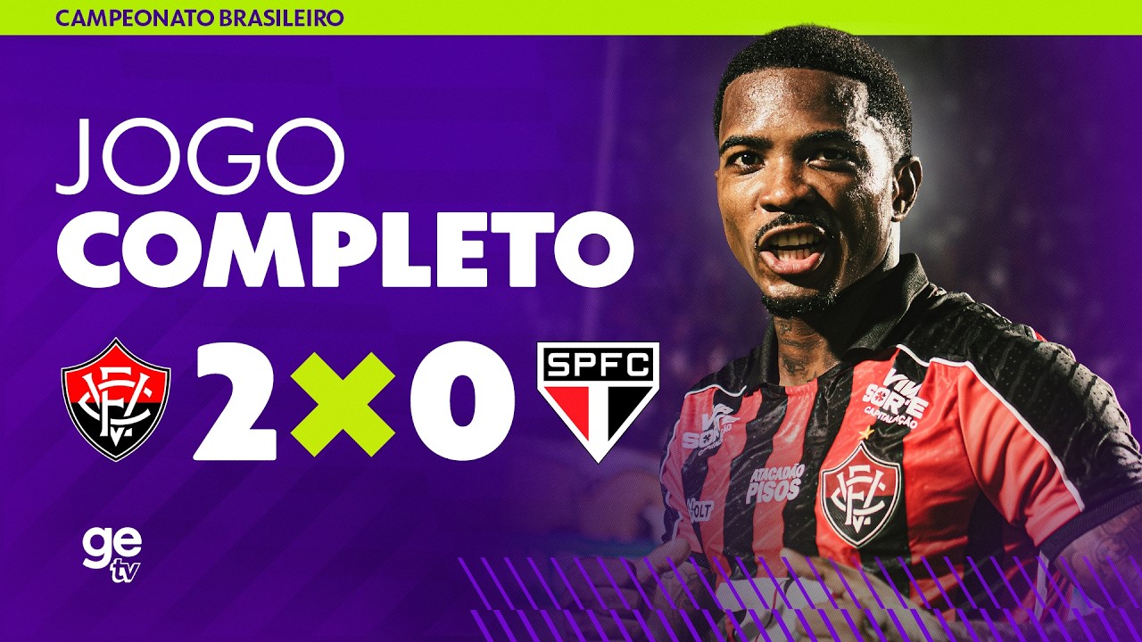 JOGO COMPLETO: VITÓRIA X SÃO PAULO | BRASILEIRÃO | ge tv
