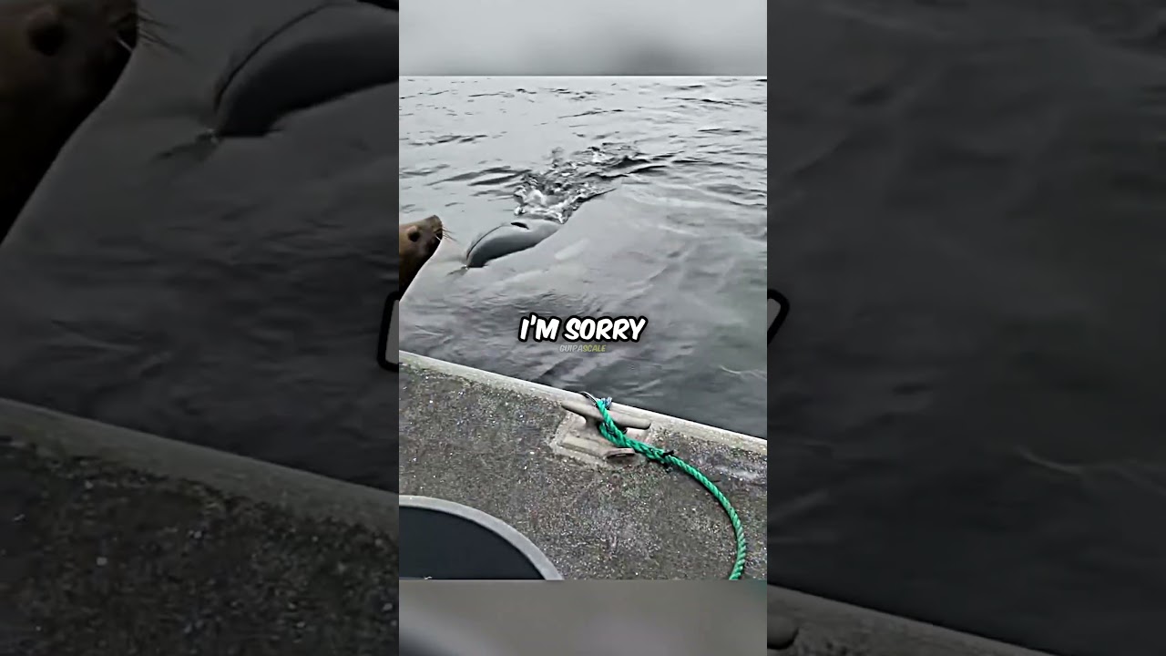 Woman Kicks Seal Off Her Boat