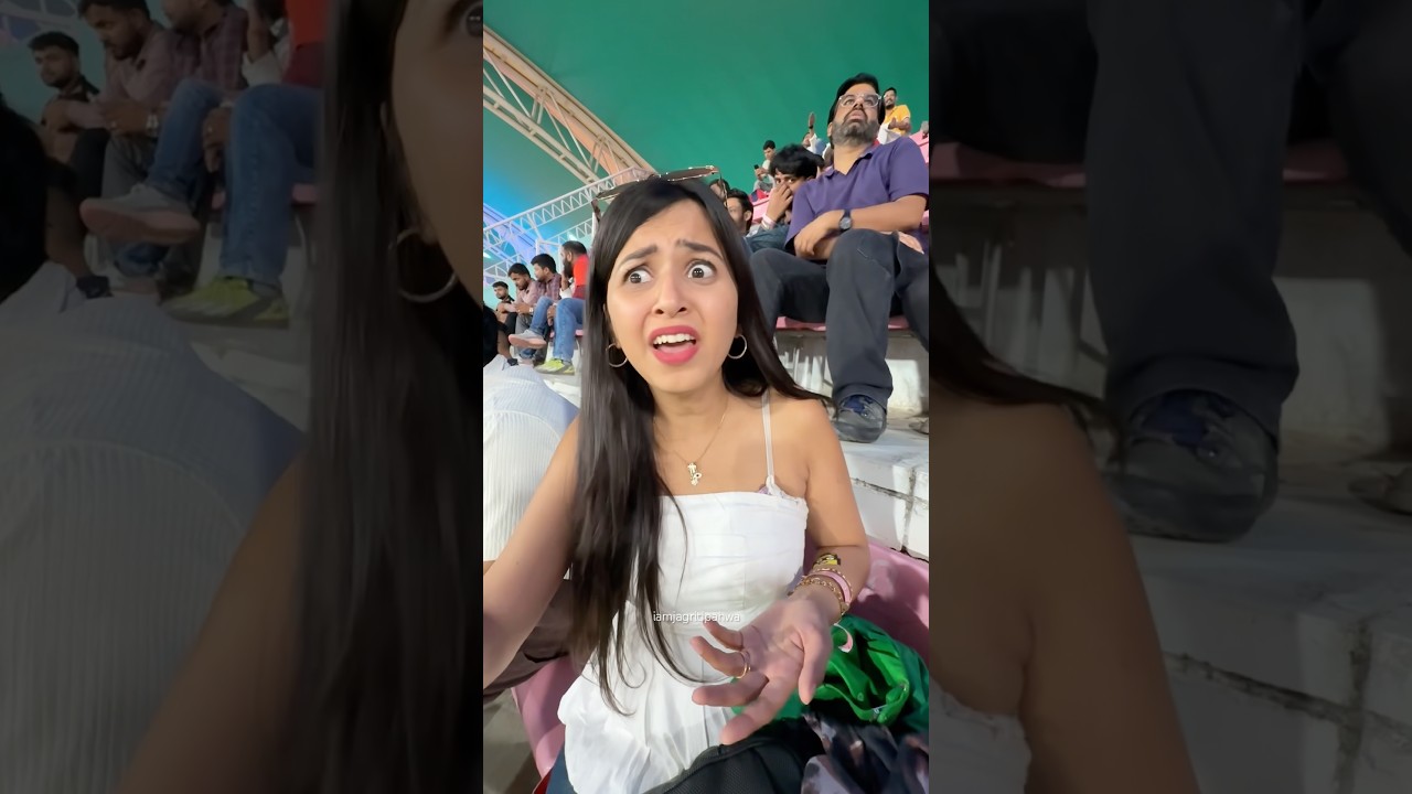 Dumb Girl in Stadium 🤣 #dumbgirl #stadiumvibes #ipl2026 #viratkohli #jagritipahwa #matchfun