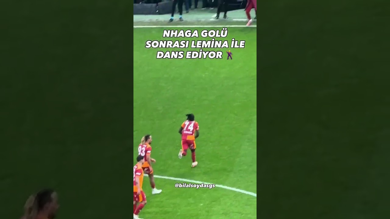 Nhaga golü sonrası Lemina ve Osimhen’le dans ediyor 🕺 #galatasaray