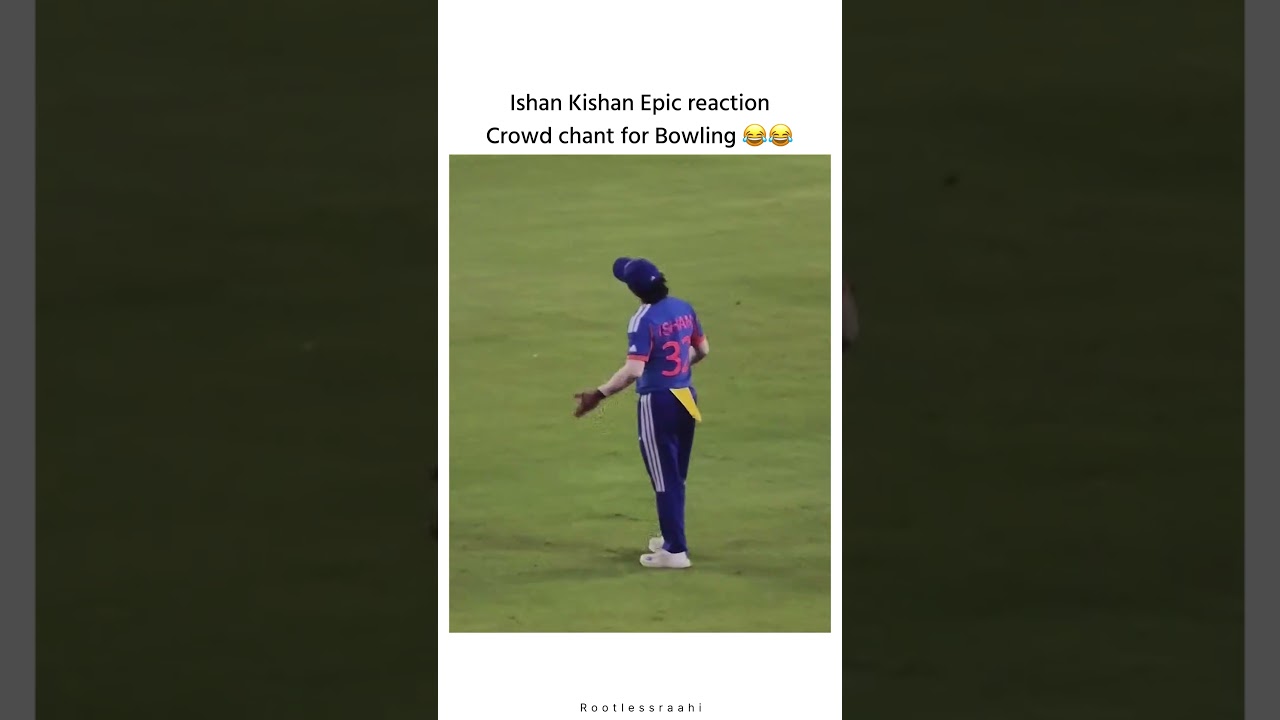 Ishan Kishan epic reaction on crowd chant on bowling #short #viral #cricbuzz #indvsnz #t20worldcup