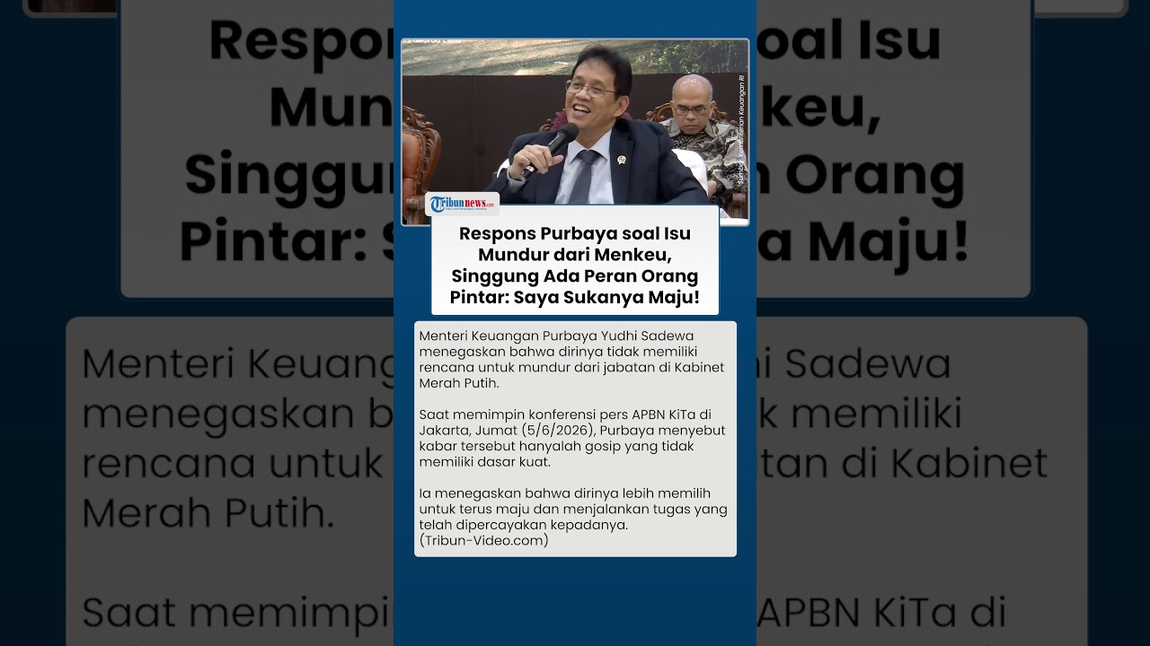 Reaksi Purbaya soal Isu Mundur dari Menkeu, Singgung Ada Peran Orang Pintar: Saya Sukanya Maju!