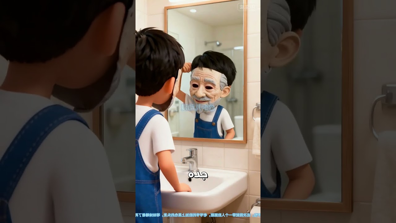 👴 مقلب جدو الفاشل! شاهد محاولة الطفل المرعبة لإخافة أخته والرد الصادم | قصص روعة ✨ #شورت