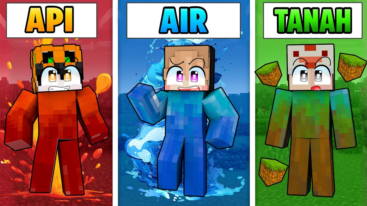 KITA MENDAPATKAN KEKUATAN ELEMEN TERKUAT DI MINECRAFT!!