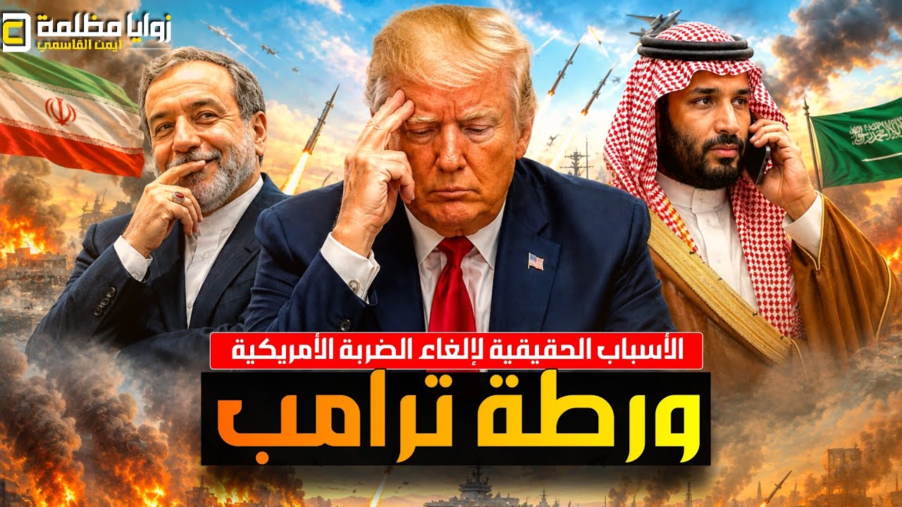 ليلة المفاجأت ⚠️ 8 اسباب دفعت ترامب لإلغاء الضربة الكبرى وتطورات تقلب المشهد كليا.. تراجع ام مناورة؟