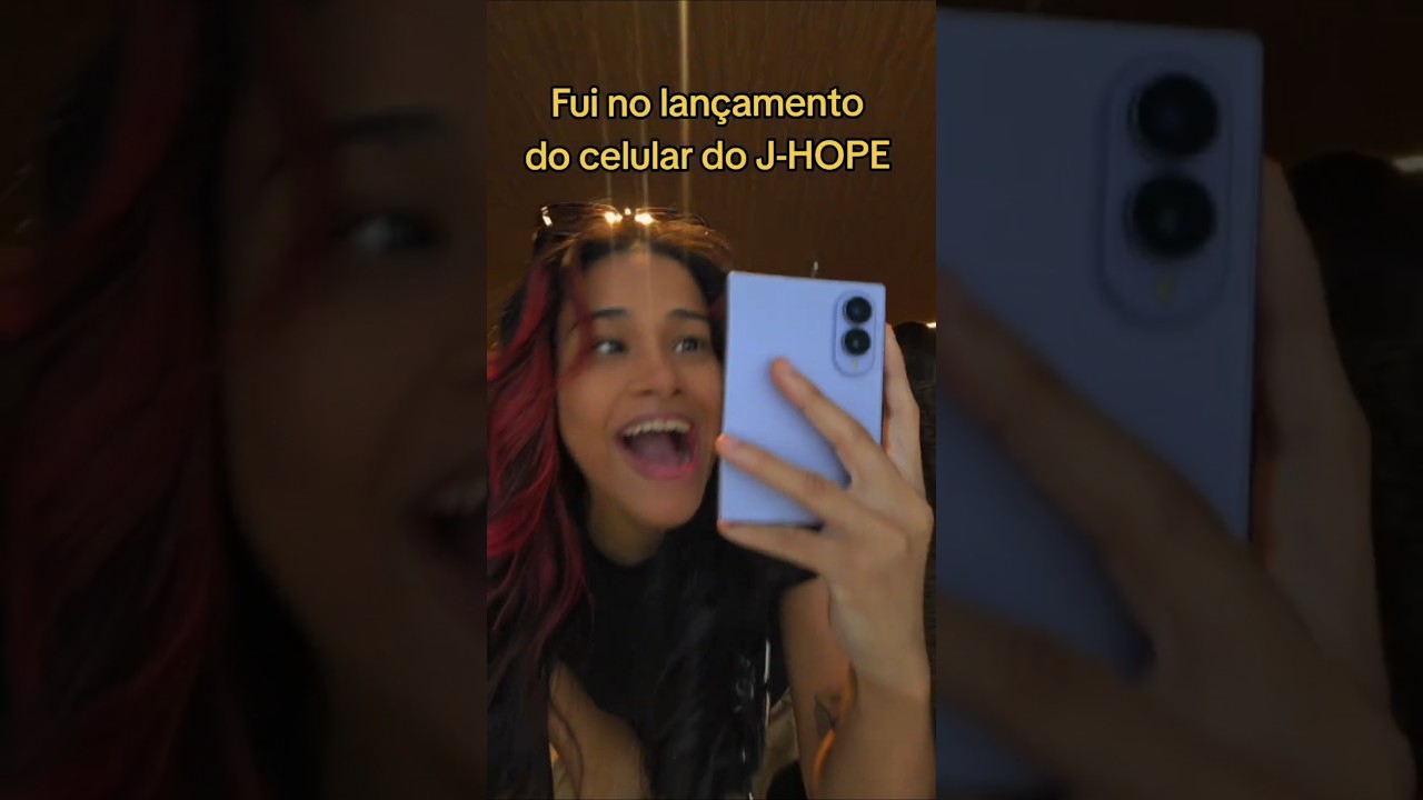 Fui no lançamento do Z fold 8, o celular do J-Hope #zfold8 #galaxy #jhope #samsung #shorts