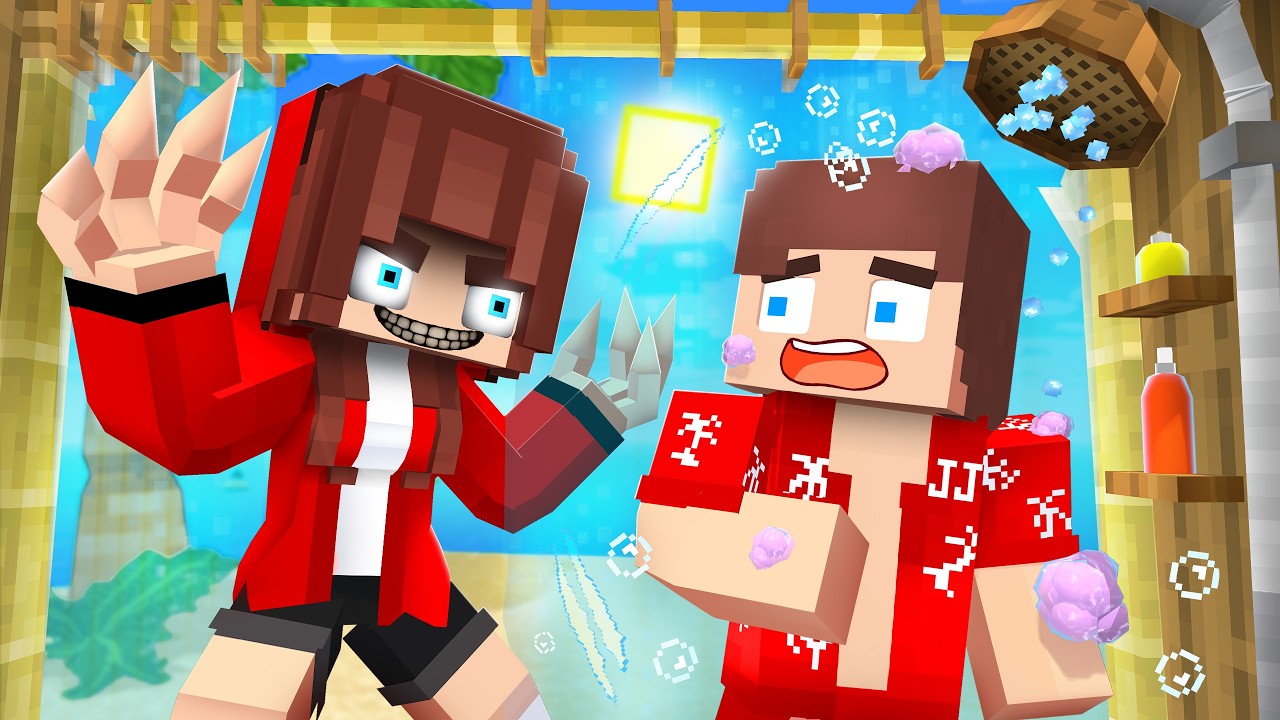 JJ and JJ's GIRL - Summer Love Story - Maizen Minecraft Animation