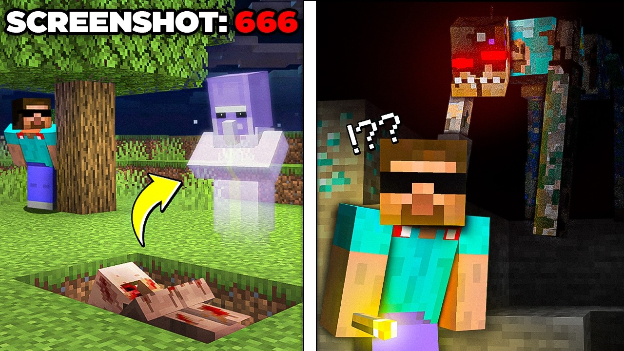 Testing Scary Minecraft Myths Caught in Screenshots!!