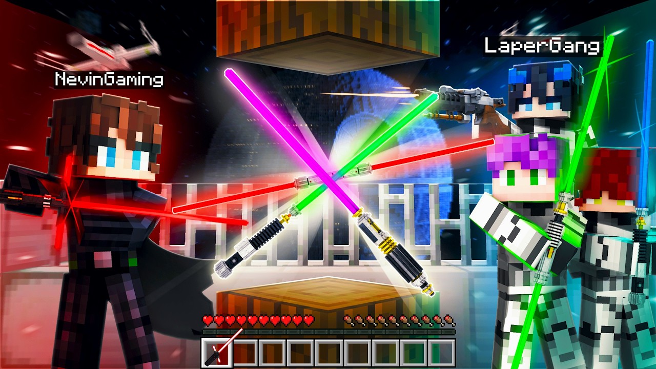 Gw Adain LOMBA SURVIVAL Di Mineraft Tapi DROP Senjata Dari STARWARS ..